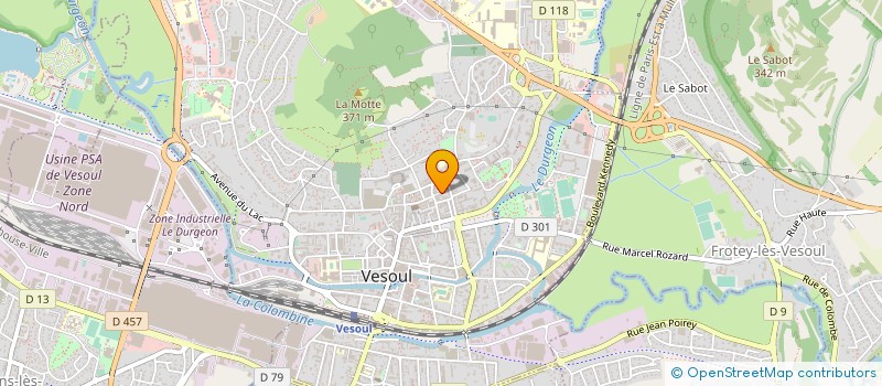 localisation de l'entreprise CFDT UNION INTERPROFESSIONNELL  VESOUL