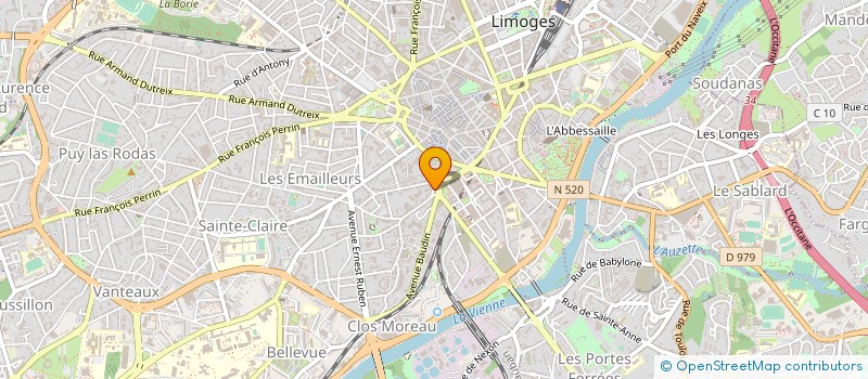 localisation de l'entreprise CFDT URI LIMOUSIN à LIMOGES