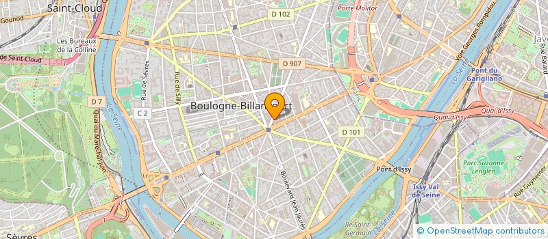 localisation de l'entreprise CFDTI 92 à BOULOGNE-BILLANCOURT