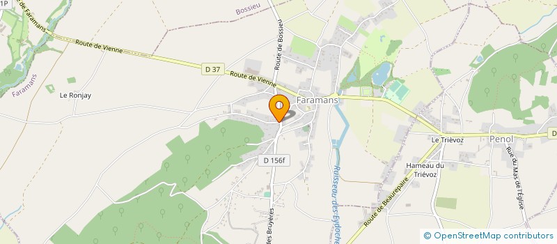 localisation de l'entreprise CFE 38 (CED FROID EQUIPEMENT)  FARAMANS