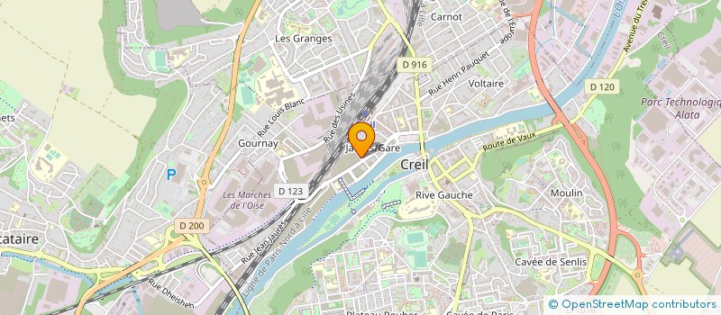 localisation de l'entreprise CFE - CGC U.D. OISE à CREIL