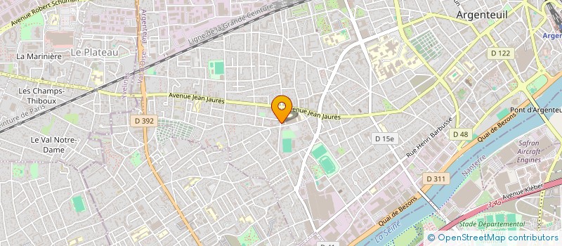 localisation de l'entreprise CFE COMPTOIR FRANCILIEN ELECTROMENAGER  ARGENTEUIL