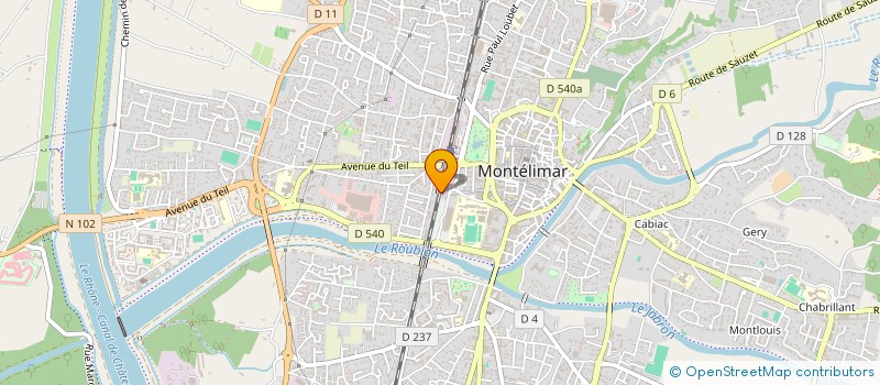 localisation de l'entreprise CFECC à MONTELIMAR