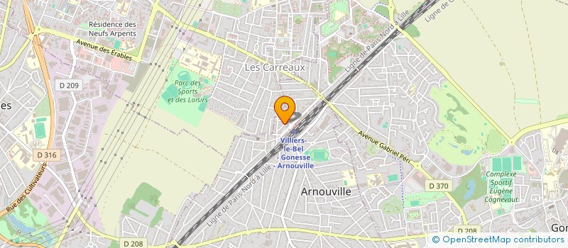 localisation de l'entreprise CFF à ARNOUVILLE