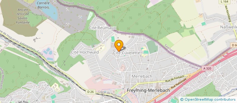 localisation de l'entreprise CFF à FREYMING-MERLEBACH