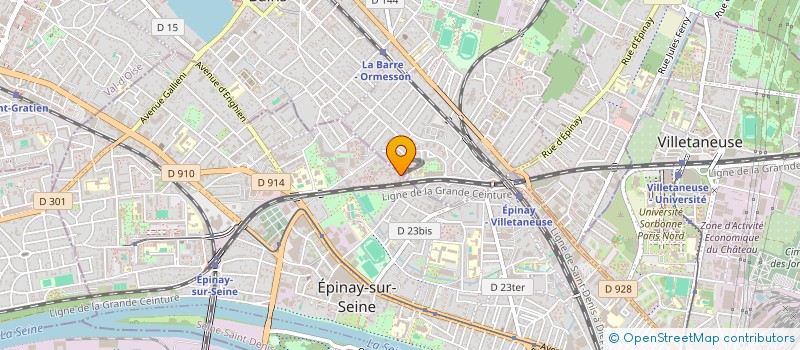 localisation de l'entreprise CFFED CENTRE DE FORMATION FOOT ET EDEUCATION DE DIOGOUNTOURO à EPINAY-SUR-SEINE