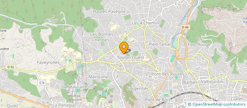 localisation de l'entreprise CFGP IMMO  TOULON