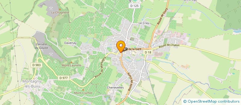 localisation de l'entreprise CFH  BUXY