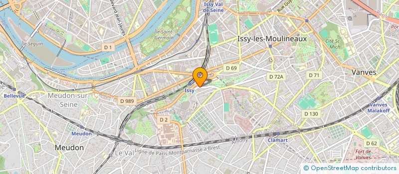 localisation de l'entreprise CFH PATRIMOINE à ISSY-LES-MOULINEAUX
