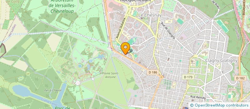 localisation de l'entreprise CFHH COLLECTIVITE FRANCAISE DE HOBBY HORSING  LE CHESNAY-ROCQUENCOURT