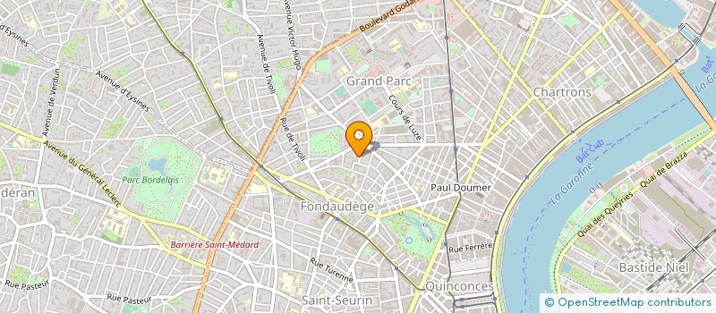 localisation de l'entreprise CFI 33 à BORDEAUX