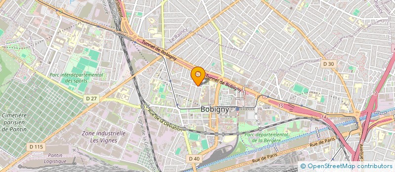 localisation de l'entreprise CFI à BOBIGNY