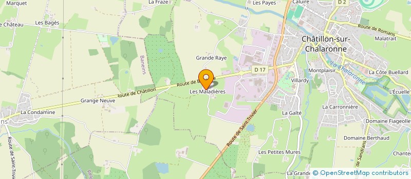 localisation de l'entreprise CFI à SANDRANS