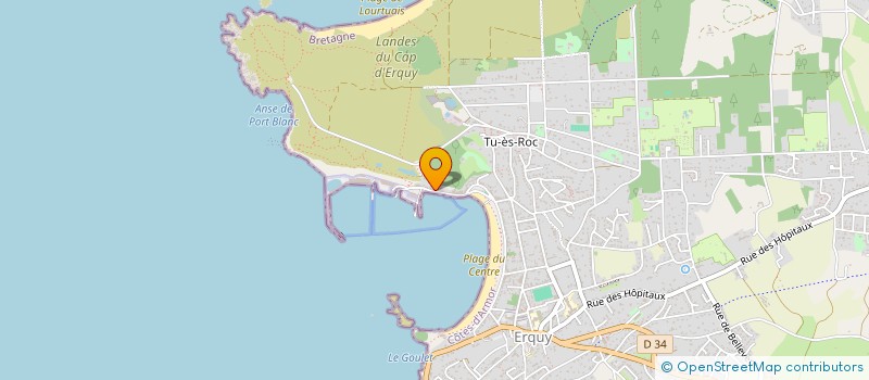 localisation de l'entreprise CFI  ERQUY