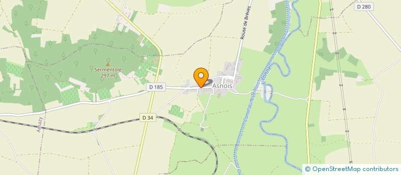 localisation de l'entreprise CFI  ASNOIS