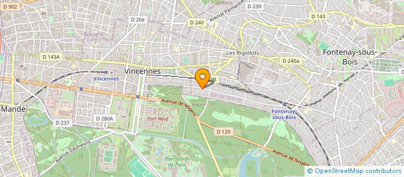 localisation de l'entreprise CFINUP  FONTENAY-SOUS-BOIS