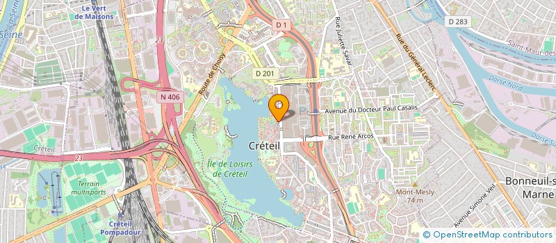 localisation de l'entreprise CFIR - CENTRE DE FORMATION ET D'INSERTION VERS LA REUSSITE  CRETEIL