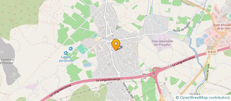 localisation de l'entreprise CFJ  POUSSAN