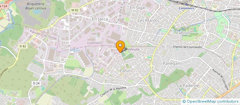 localisation de l'entreprise CFJ INVEST MARBRERIE SUD OUEST  TOURNEFEUILLE