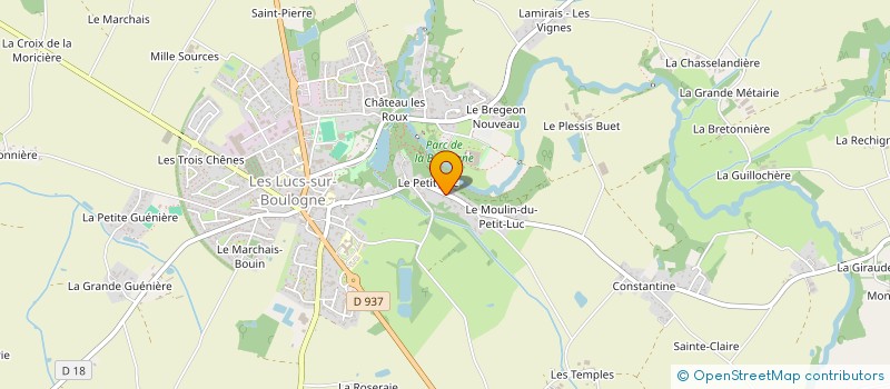 localisation de l'entreprise CFJ INVESTISSEMENT  LES LUCS-SUR-BOULOGNE