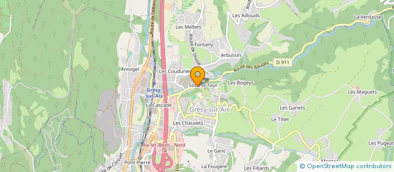 localisation de l'entreprise CFJ RENOV  GRESY-SUR-AIX