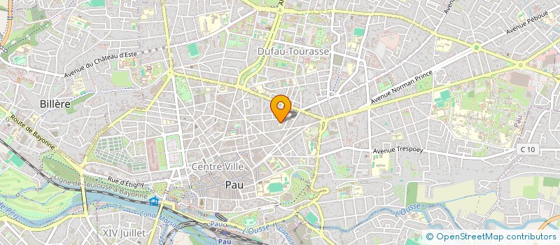 localisation de l'entreprise CFJJ à PAU