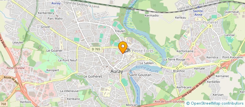 localisation de l'entreprise CFK à AURAY