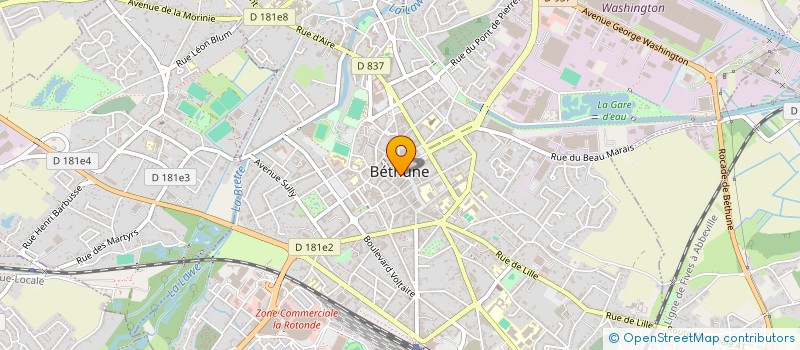 localisation de l'entreprise CFK8 à BETHUNE