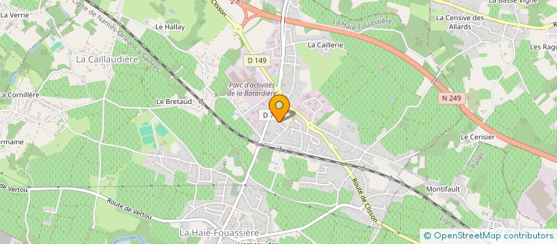 localisation de l'entreprise CFL  LA HAIE-FOUASSIERE