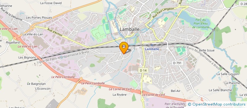 localisation de l'entreprise CFL  LAMBALLE-ARMOR