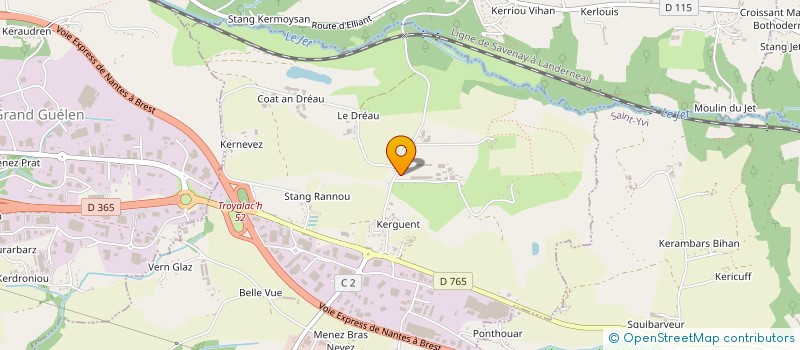 localisation de l'entreprise CFL  SAINT-EVARZEC