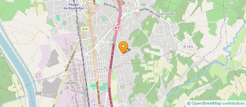 localisation de l'entreprise CFL IMMO  ROUSSILLON