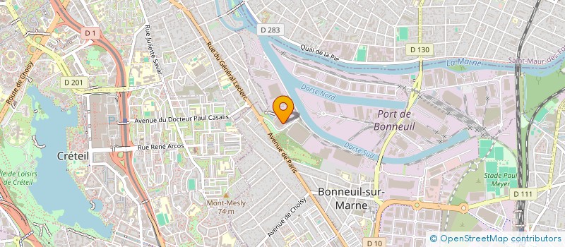localisation de l'entreprise CFL INTERNATIONAL à BONNEUIL-SUR-MARNE