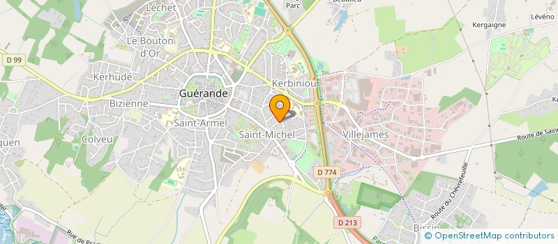 localisation de l'entreprise CFLM  GUERANDE