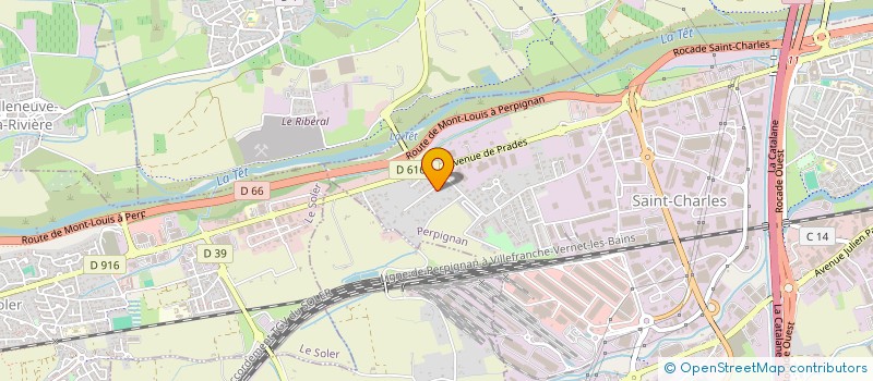 localisation de l'entreprise CFLY  PERPIGNAN