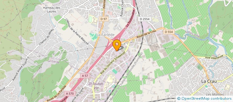 localisation de l'entreprise CFM  LA FARLEDE