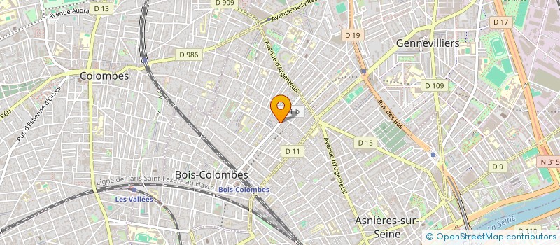 localisation de l'entreprise CFM à BOIS-COLOMBES