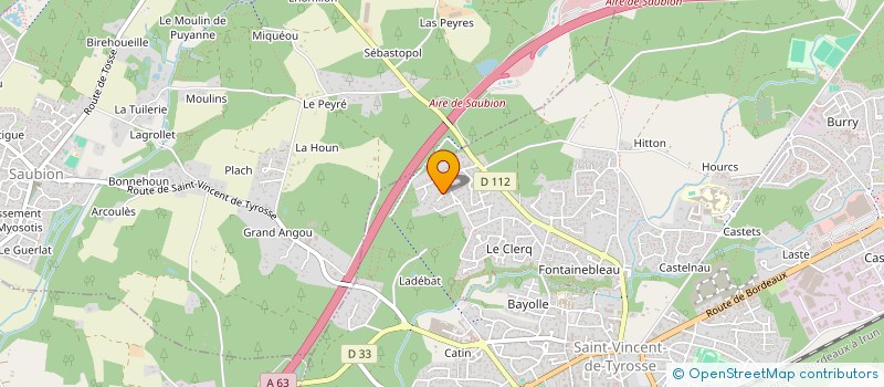 localisation de l'entreprise CFM EVENT  SAINT-VINCENT-DE-TYROSSE