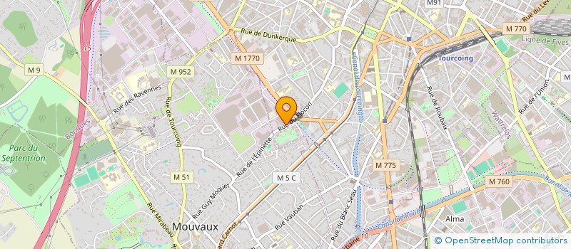 localisation de l'entreprise CFM IMMOBILIER  TOURCOING