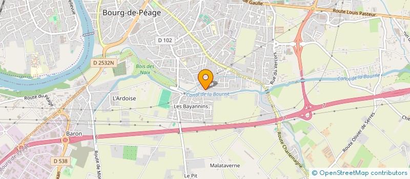 localisation de l'entreprise CFM VERCORS  BOURG-DE-PEAGE