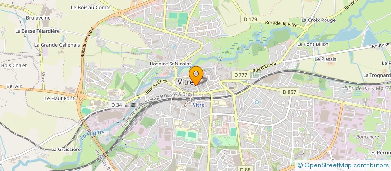 localisation de l'entreprise CFMD  VITRE