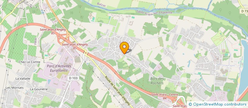 localisation de l'entreprise CFMJV à SAINT-YRIEIX-SUR-CHARENTE