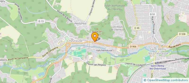 localisation de l'entreprise CFOJ  CHEVREUSE