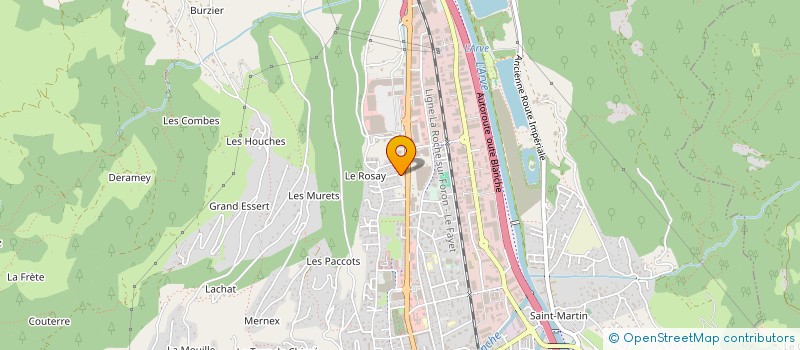 localisation de l'entreprise CFOLLE à SALLANCHES