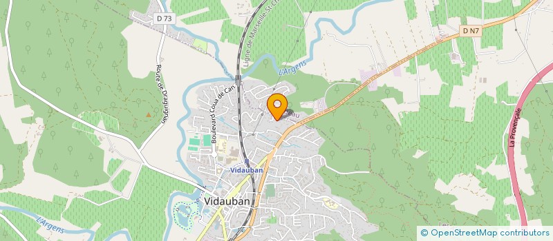 localisation de l'entreprise CFP à VIDAUBAN