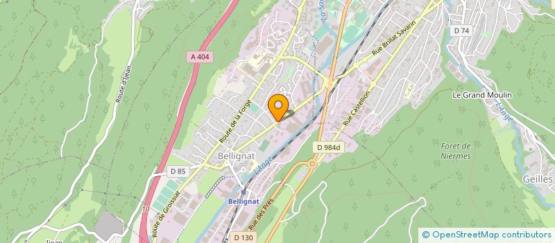 localisation de l'entreprise CFP AUTO à BELLIGNAT