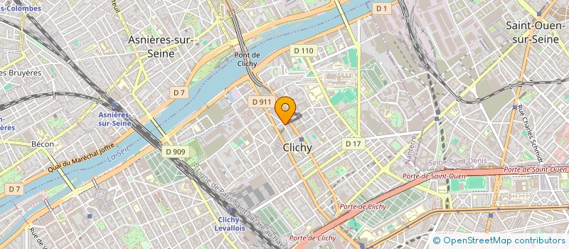 localisation de l'entreprise CFP BATIMENT à CLICHY