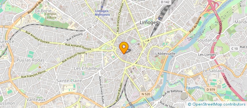 localisation de l'entreprise CFP ET CO à LIMOGES