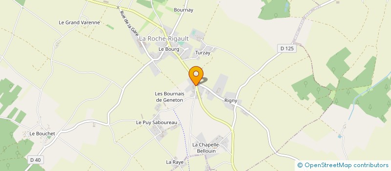 localisation de l'entreprise CFP GASTRONOMIE à LA ROCHE-RIGAULT