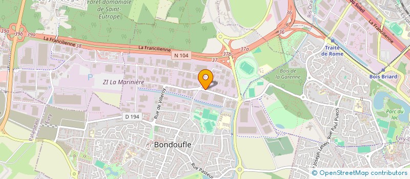 localisation de l'entreprise CFP INVESTISSEMENT à BONDOUFLE
